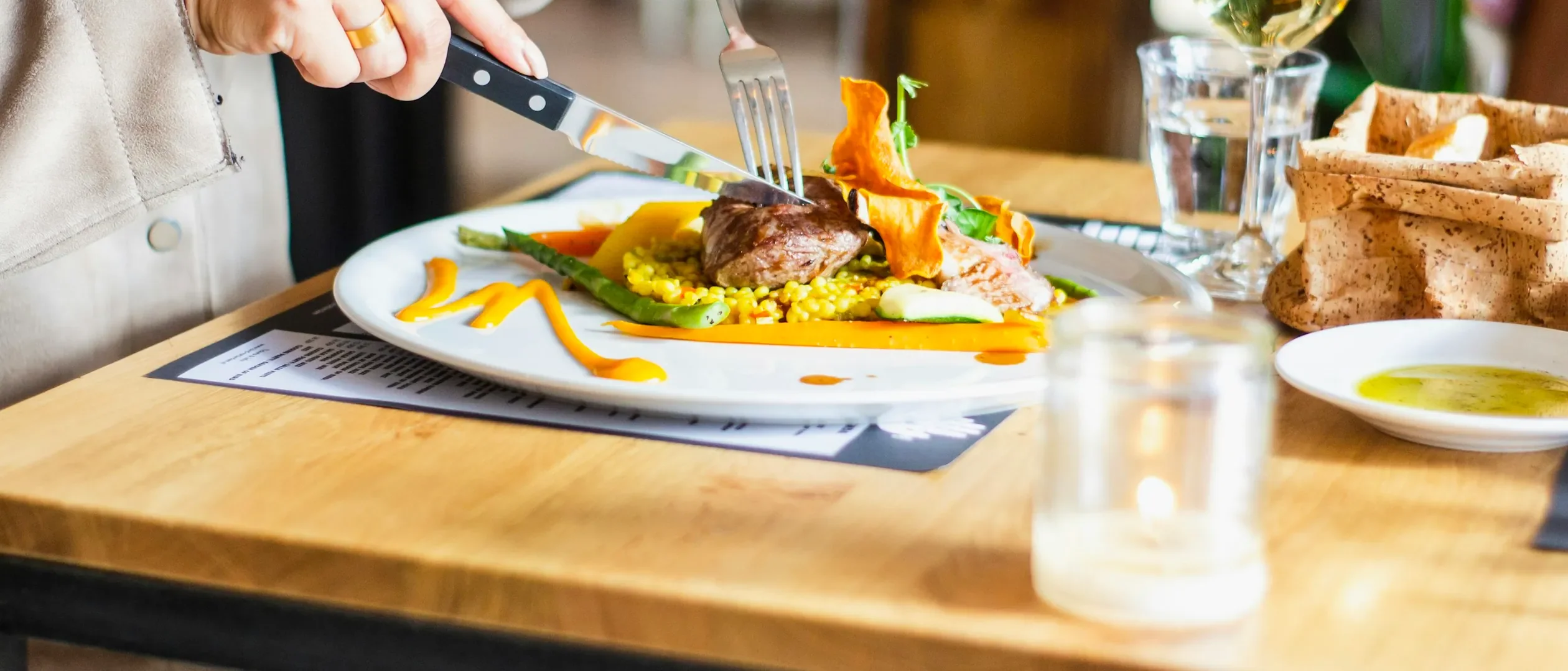 person eating food